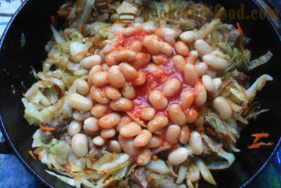 Συνταγή λάχανο με κρέας και τα φασόλια