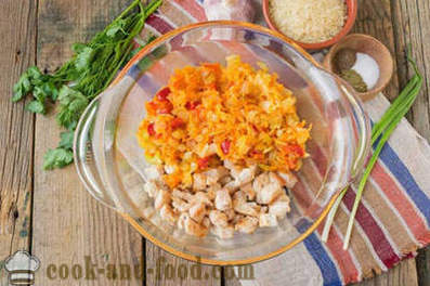 Λαχανικών κατσαρόλα με ρύζι και κοτόπουλο