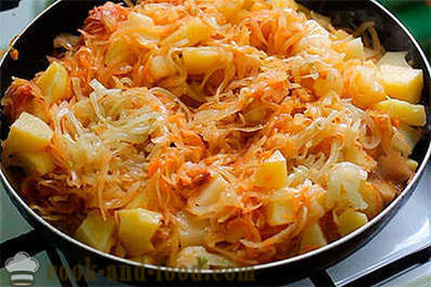 Κοκκινιστό λάχανο με πατάτες