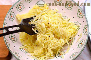 Τηγανίτες πατάτας με τυρί και φρέσκο ​​κρεμμυδάκι