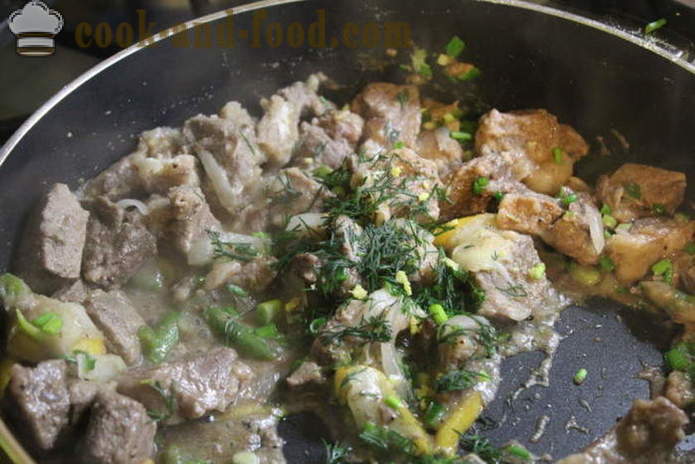 Χοιρινό κατσαρόλας με δεντρολίβανο και αχλάδι - πώς να μαγειρεύουν ένα νόστιμο στιφάδο από χοιρινό, βήμα προς βήμα με φωτογραφίες RECEP