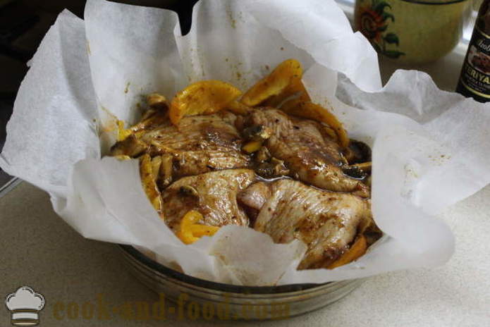 Κοτόπουλο με σάλτσα τεριγιάκι στο φούρνο - πώς να μαγειρεύουν το κοτόπουλο τεριγιάκι, μια βήμα προς βήμα φωτογραφίες συνταγή