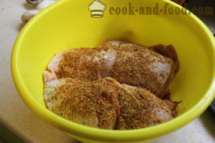 Κοτόπουλο με σάλτσα τεριγιάκι στο φούρνο - πώς να μαγειρεύουν το κοτόπουλο τεριγιάκι, μια βήμα προς βήμα φωτογραφίες συνταγή