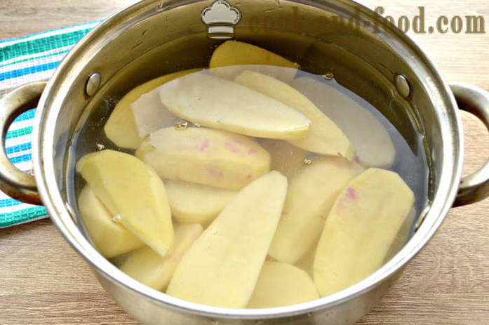 Πατάτες πουρέ με ξινή κρέμα - πώς να μαγειρεύουν πουρέ πατάτας, μια βήμα προς βήμα φωτογραφίες συνταγή