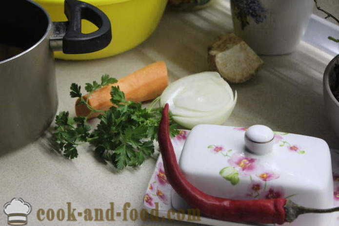 Φιδέ σούπα με κοτόπουλο και πατάτες - πώς να προετοιμάσει μια νόστιμη σούπα πατάτας με χυλοπίτες και το κοτόπουλο, με μια βήμα προς βήμα φωτογραφίες συνταγή