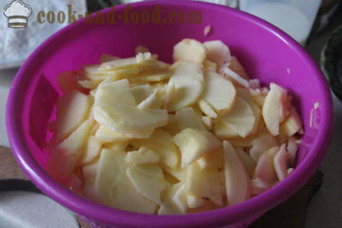Απλή μηλόπιτα με τζίντζερ γάλα - πώς να ψήνουν μια μηλόπιτα με τζίντζερ στο φούρνο, με μια βήμα προς βήμα φωτογραφίες συνταγή