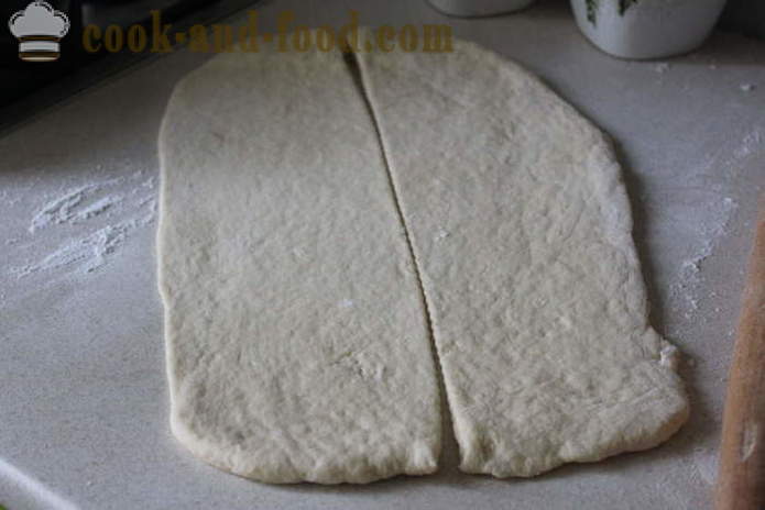 Κέικ ζύμης με κεράσι-σαλιγκάρι - πώς να κάνει μια πίτα κεράσι σαν σαλιγκάρι από ζύμη μαγιάς, ένα βήμα προς βήμα φωτογραφίες συνταγή