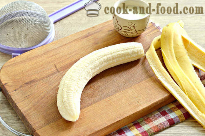 Πουρέ τις μπανάνες στο μπλέντερ για βρέφη - πώς να μαγειρεύουν λιωμένη μπανάνα για να προσελκύσουν, ένα βήμα προς βήμα φωτογραφίες συνταγή