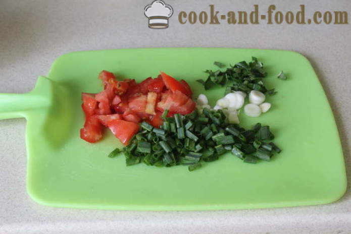 Ζυμαρικά με ντομάτα, βασιλικό και μανιτάρια - πώς να μαγειρεύουν ένα ζυμαρικά μανιτάρι με βασιλικό και ντομάτα, ένα βήμα προς βήμα φωτογραφίες συνταγή