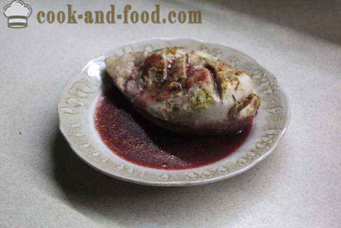 Ζουμερό στήθος κοτόπουλου ψημένο στο φούρνο με ξινή κρέμα - πώς να μαγειρεύουν ένα νόστιμο στήθη κοτόπουλου, ένα βήμα από φωτογραφίες βήμα συνταγή