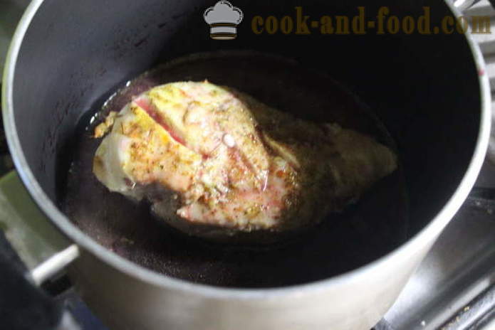 Ζουμερό στήθος κοτόπουλου ψημένο στο φούρνο με ξινή κρέμα - πώς να μαγειρεύουν ένα νόστιμο στήθη κοτόπουλου, ένα βήμα από φωτογραφίες βήμα συνταγή