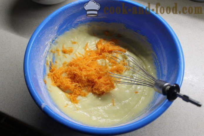 Κέικ καρότου με φλούδα πορτοκαλιού - πώς να ψήνουν ένα κέικ με πορτοκάλι και καρότο, με μια βήμα προς βήμα φωτογραφίες συνταγή