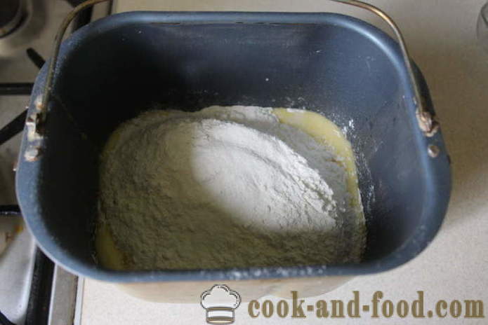 Απλή τούρτα στο ψωμί maker - πώς να ψήνουν ένα κέικ στο ψωμί maker, ένα βήμα προς βήμα φωτογραφίες συνταγή