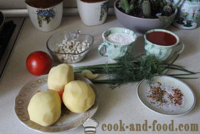 Φασολάδα με κεφτεδάκια - πώς να μαγειρεύουν σούπα με φασόλια και κεφτεδάκια, ένα βήμα προς βήμα φωτογραφίες συνταγή