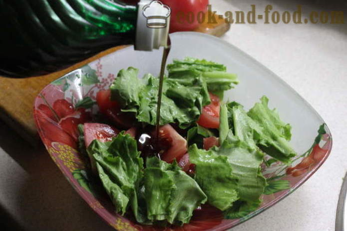 Νόστιμη σαλάτα με ρόκα και ντομάτα - πώς να προετοιμάσει μια σαλάτα από ρόκα, βήμα προς βήμα φωτογραφίες συνταγή