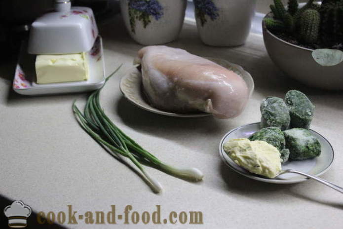 Σπιτική ρολό κοτόπουλο γεμιστό με σπανάκι - πώς να κάνει ρολά κοτόπουλο στο φούρνο, με μια βήμα προς βήμα φωτογραφίες συνταγή
