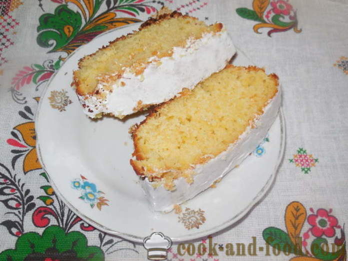 Απλή cupcake σε μαγιονέζα και κρέμα γάλακτος - πώς να ψήνουν ένα κέικ χωρίς βούτυρο, μια βήμα προς βήμα φωτογραφίες συνταγή