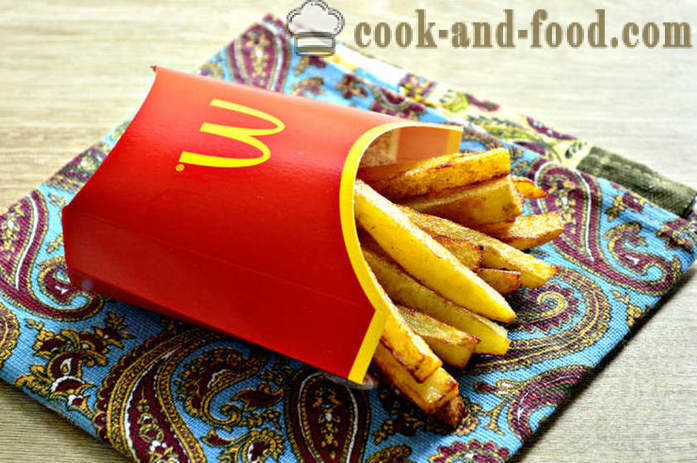 Τηγανιτές πατάτες στο McDonalds - πώς να μαγειρεύουν τηγανητές πατάτες στο τηγάνι, μια βήμα προς βήμα φωτογραφίες συνταγή