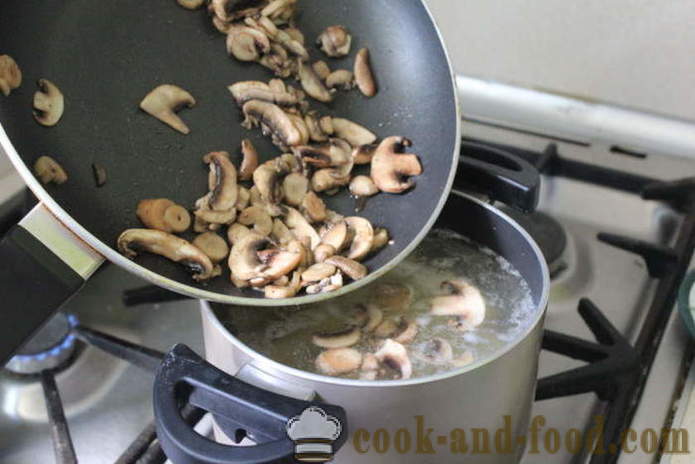Τσεχία σούπα πατάτας με μανιτάρια - πώς να μαγειρεύουν Τσεχική σούπα με μανιτάρια, ένα βήμα προς βήμα φωτογραφίες συνταγή