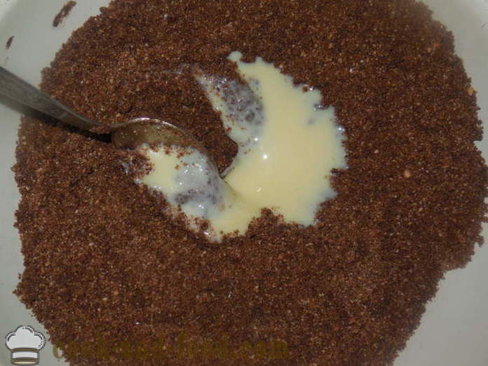 Σπιτικό κέικ σοκολάτας με συνοπτικές πατάτες γάλα - πώς να μαγειρεύουν μια τούρτα πατάτες, βήμα προς βήμα φωτογραφίες συνταγή