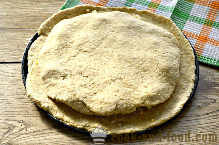 Πίτα δημητριακά ολικής αλέσεως με κοτόπουλο και ρύζι - πώς να μαγειρεύουν μια πίτα κοτόπουλο στο φούρνο, με μια βήμα προς βήμα φωτογραφίες συνταγή