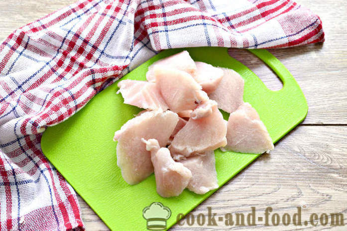 Διαιτητικά ζυμαρικά με κιμά κοτόπουλου - πώς να κάνει ζυμαρικά με κιμά κοτόπουλου, με μια βήμα προς βήμα φωτογραφίες συνταγή