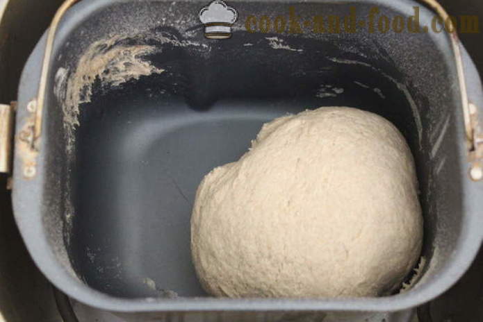 Χωριάτικο ψωμί του αρτοπαρασκευαστή από τη σίκαλη και το αλεύρι ολικής αλέσεως - πώς να κάνει το ψωμί από διάφορα είδη αλευριού στο ψωμί maker, βήμα προς βήμα φωτογραφίες συνταγή