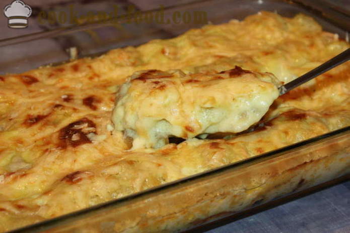 Ψητά ραβιόλια στο φούρνο - όπως ζυμαρικά στο φούρνο με τυρί και σάλτσα, μια βήμα προς βήμα φωτογραφίες συνταγή