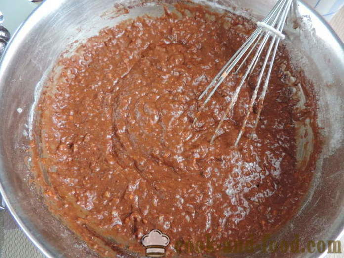 Ο ευκολότερος κέικ καρότου σοκολάτας με φυτικό έλαιο - πώς να μαγειρεύουν κέικ καρότου στο φούρνο, με μια βήμα προς βήμα φωτογραφίες συνταγή