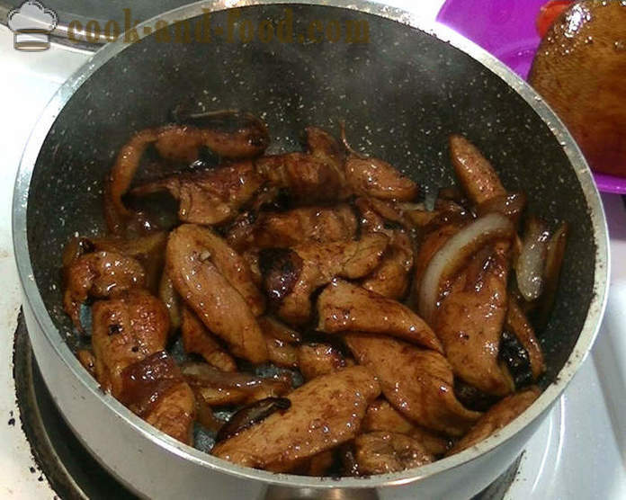 Στήθος κοτόπουλο στην κινεζική σάλτσα σόγιας - πώς να μαγειρεύουν το κοτόπουλο σε μια κινεζική σάλτσα, ένα βήμα προς βήμα φωτογραφίες συνταγή