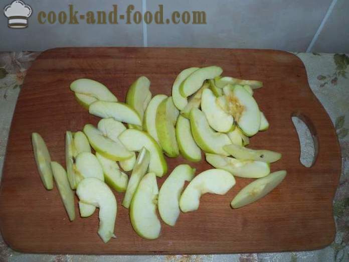 Μαγιά μηλόπιτα Rose - πώς να μαγειρεύουν μια μηλόπιτα με ζύμη με τη μορφή των τριαντάφυλλων, βήμα προς βήμα φωτογραφίες συνταγή