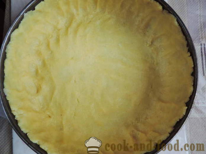 Σπιτική cheesecake με τυρί cottage σε ένα γλυκό shortcrust - πώς να κάνει ένα cheesecake στο σπίτι, βήμα προς βήμα φωτογραφίες συνταγή