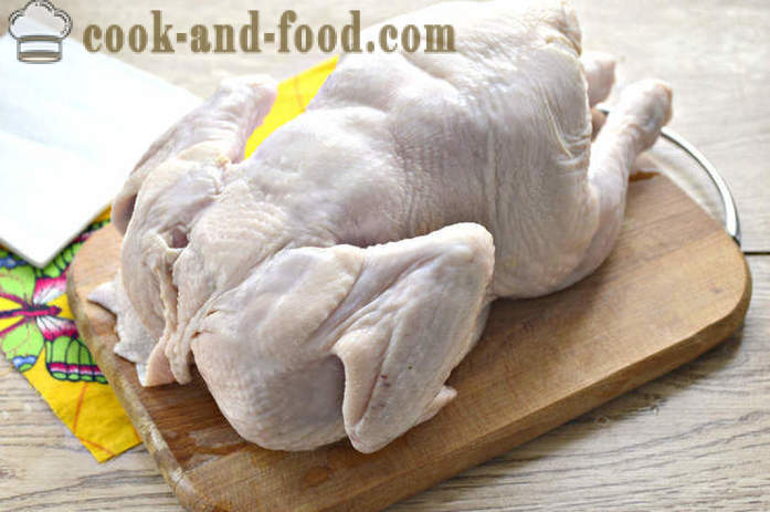 Τα κομμάτια κοτόπουλο στο φούρνο - όπως ψητό κοτόπουλο με μαγιονέζα, ένα βήμα προς βήμα φωτογραφίες συνταγή