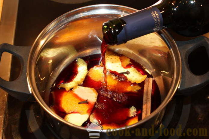 Αχλάδι ζεστό κόκκινο ξηρό κρασί - πώς να μαγειρεύουν ένα ζεστό κρασί στο σπίτι, βήμα προς βήμα φωτογραφίες συνταγή