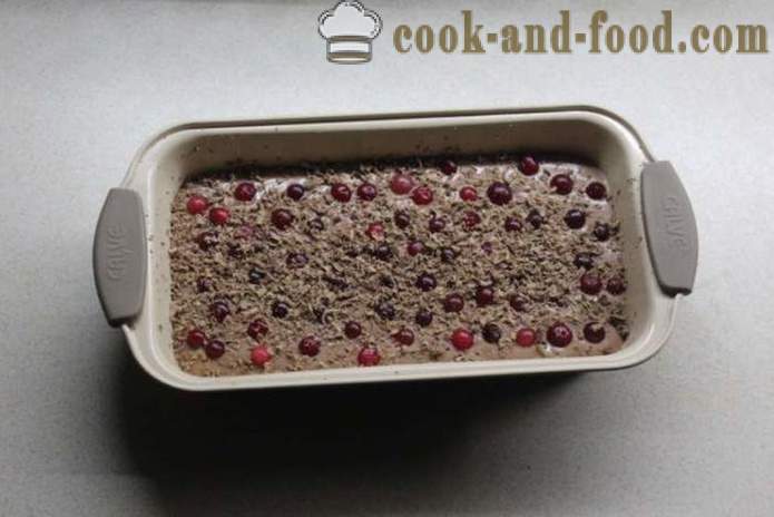 Cranberry muffins με σοκολάτα για το κεφίρ - πώς να μαγειρεύουν κέικ με σοκολάτα και cranberries, με βήμα προς βήμα φωτογραφίες συνταγή