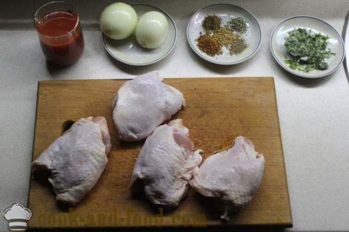 Chakhokhbili Κοτόπουλο στο γεωργιανό - πώς να μαγειρεύουν chakhokhbili στο σπίτι, βήμα προς βήμα φωτο-συνταγή