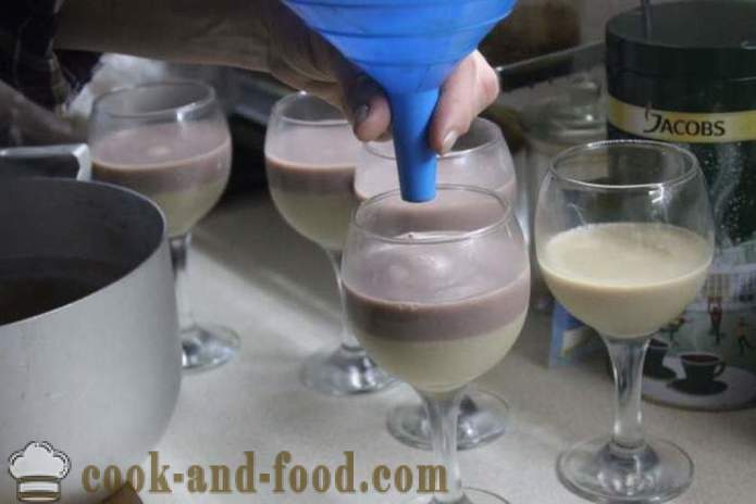 Πανακότα επιδόρπιο χωρίς ζελατίνη και κρέμα γάλακτος - πώς να κάνει την cotta panna στο σπίτι, βήμα προς βήμα φωτογραφίες συνταγή