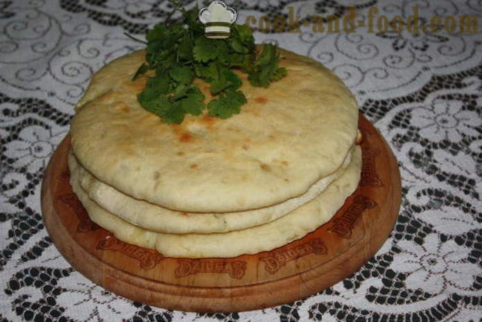 Ualibah τυρί - σπιτικές πίτες Οσετίας πώς να μαγειρεύουν Οσετίας τυρόπιτα, με μια βήμα προς βήμα φωτογραφίες συνταγή