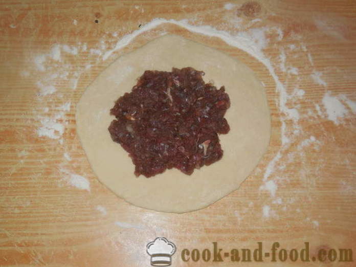 Τατάρ πιάτο Cainari - πώς να κάνει tortillas με κρέας στο φούρνο, με μια βήμα προς βήμα φωτογραφίες συνταγή