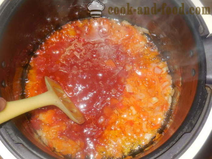 Kapustnyak νόστιμα με φρέσκο ​​λάχανο και το κεχρί - kapustnyak πώς να μαγειρεύουν από φρέσκο ​​λάχανο σε μια χύτρα ταχύτητας, μια βήμα προς βήμα φωτογραφίες συνταγή