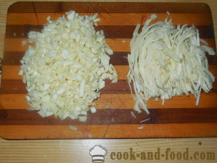 Kapustnyak νόστιμα με φρέσκο ​​λάχανο και το κεχρί - kapustnyak πώς να μαγειρεύουν από φρέσκο ​​λάχανο σε μια χύτρα ταχύτητας, μια βήμα προς βήμα φωτογραφίες συνταγή