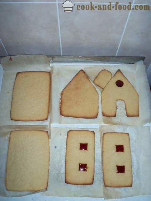 Gingerbread House - σταδιακά master class, πώς να ψήνουν ένα σπίτι μελόψωμο στο σπίτι, βήμα προς βήμα φωτογραφίες συνταγή
