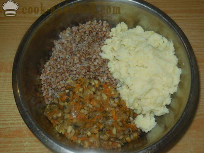 Λαχανοντολμάδες με φαγόπυρο, πατάτες και μανιτάρια - πώς να μαγειρεύουν νηστίσιμα γεμιστά με φαγόπυρο, ένα βήμα προς βήμα φωτογραφίες συνταγή