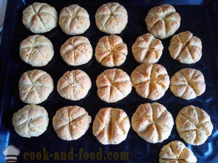 Scary κολοκύθα για Απόκριες cookies - πώς να κάνει τα μπισκότα για Απόκριες κολοκύθες, βήμα προς βήμα φωτογραφίες συνταγή
