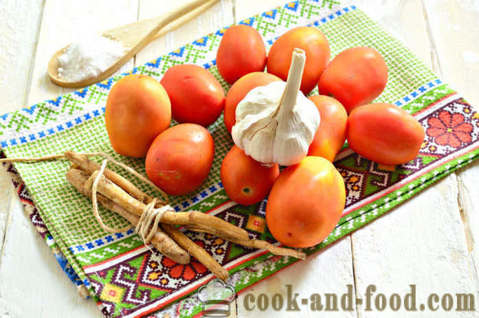 Αρχική κλασικό hrenoder - πώς να κάνει hrenoder στο σπίτι, βήμα προς βήμα τη συνταγή hrenodera με ντομάτα και σκόρδο