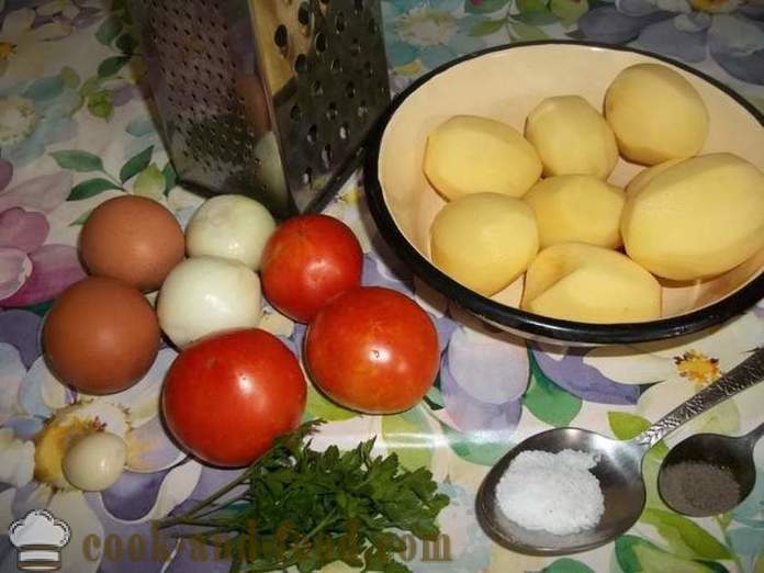 Τηγανίτες από πατάτες με ντομάτες - πώς να κάνει τηγανίτες πατάτας, με μια βήμα προς βήμα φωτογραφίες συνταγή