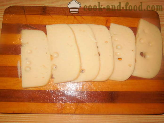 Το κρέας με ντομάτα και τυρί στο φούρνο - πώς να μαγειρεύουν ζουμερά κρέατα στο φούρνο, με μια βήμα προς βήμα φωτογραφίες συνταγή