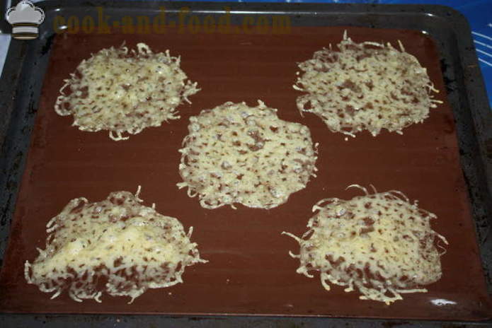 Νόστιμη σαλάτα μανιταριών σε ένα καλάθι τυρί - πώς να κάνει τα καλάθια τυρί μαρούλι, ένα βήμα προς βήμα φωτογραφίες συνταγή