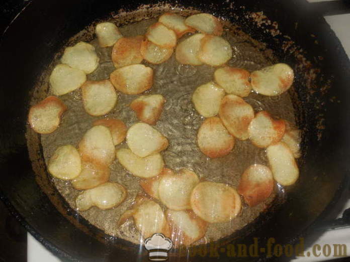 Μάρκες από τις πατάτες σε μια κατσαρόλα - πώς να κάνει πατατάκια από το σπίτι, βήμα προς βήμα φωτογραφίες συνταγή