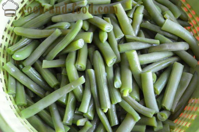 Delicious πράσινα φασόλια - πώς να μαγειρεύουν πράσινα φασόλια, ένα βήμα προς βήμα φωτογραφίες συνταγή